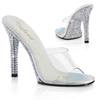 Fabulicious - GALA01DML Mules with heel - Transparent/Silver coloured Product image